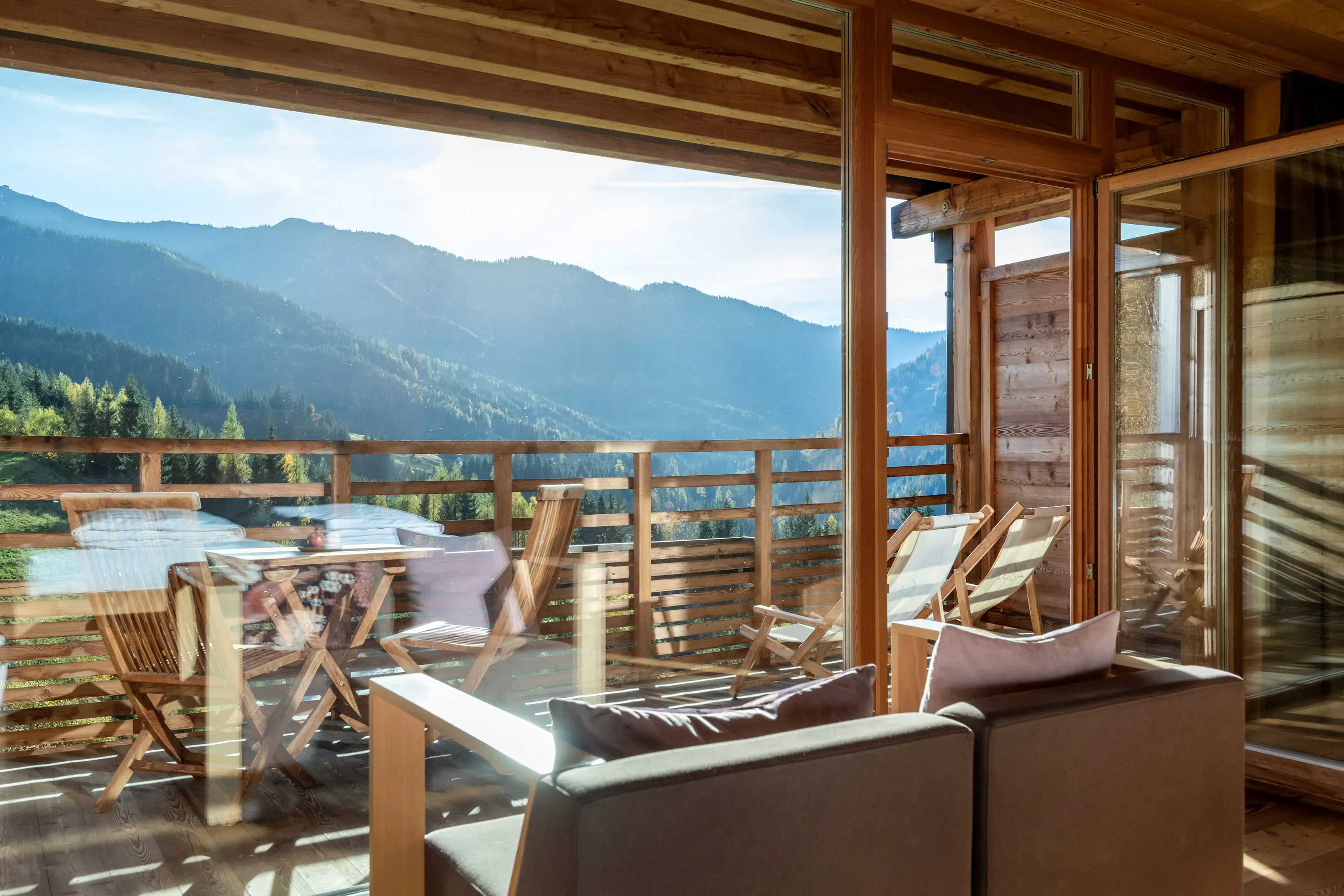 Vue panoramique depuis la chambre d'hôtel
